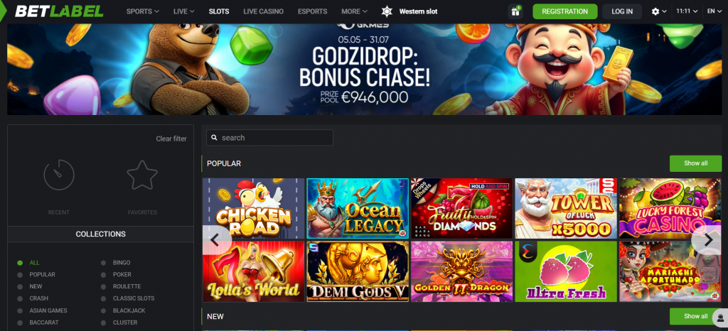 BetLabel Casino Games